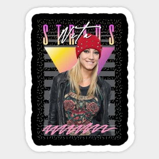 Nita Strauss Retro Aesthetic Fan Art Sticker